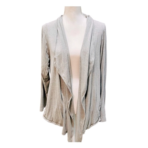 J. Jill Gray Pima Cotton Open Jacket XL X-Large - Picture 1 of 6